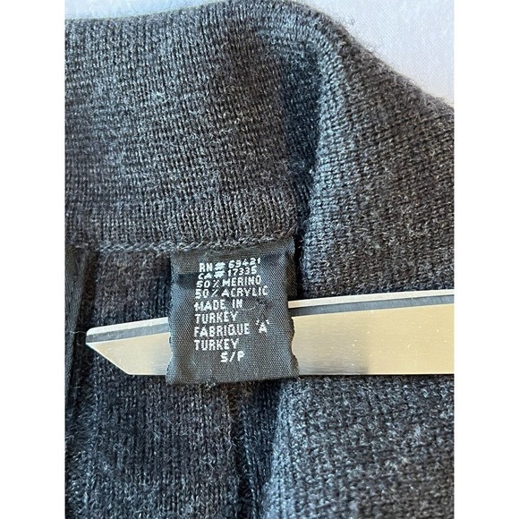 Greg Norman collection Mens Small Dark Gray merino wool blend Golf Sweater - Picture 3 of 6